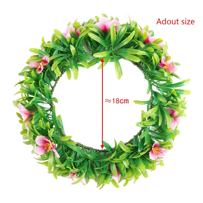 Kids Green Wreath Women Girls Hair Accessories Wreath Tiara Princess Party Supplies Flower Crown St. Patrick's Day