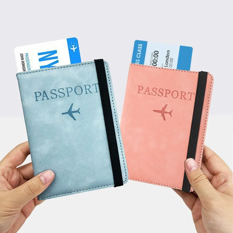 

Women Men RFID Vintage Business Passport Covers Holder Multi-Function ID Bank Card PU Leather Wallet Case Travel Accessories