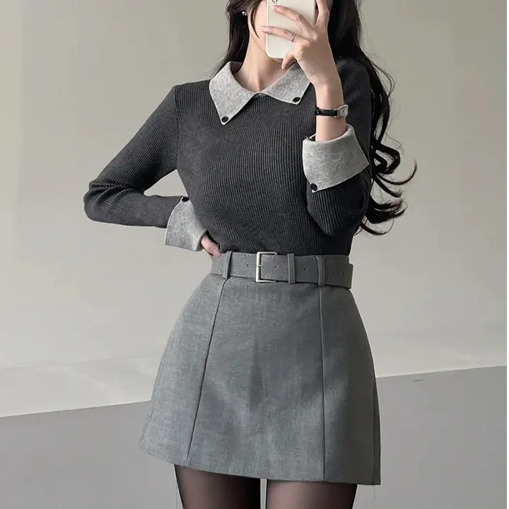 

Женские облегающие длинные свеки Ne, трикотажные, весенняя мода, внутренняя одежда, базовый слой, топ, цвет, блузка, дизайн, для поездок на работу, слэ