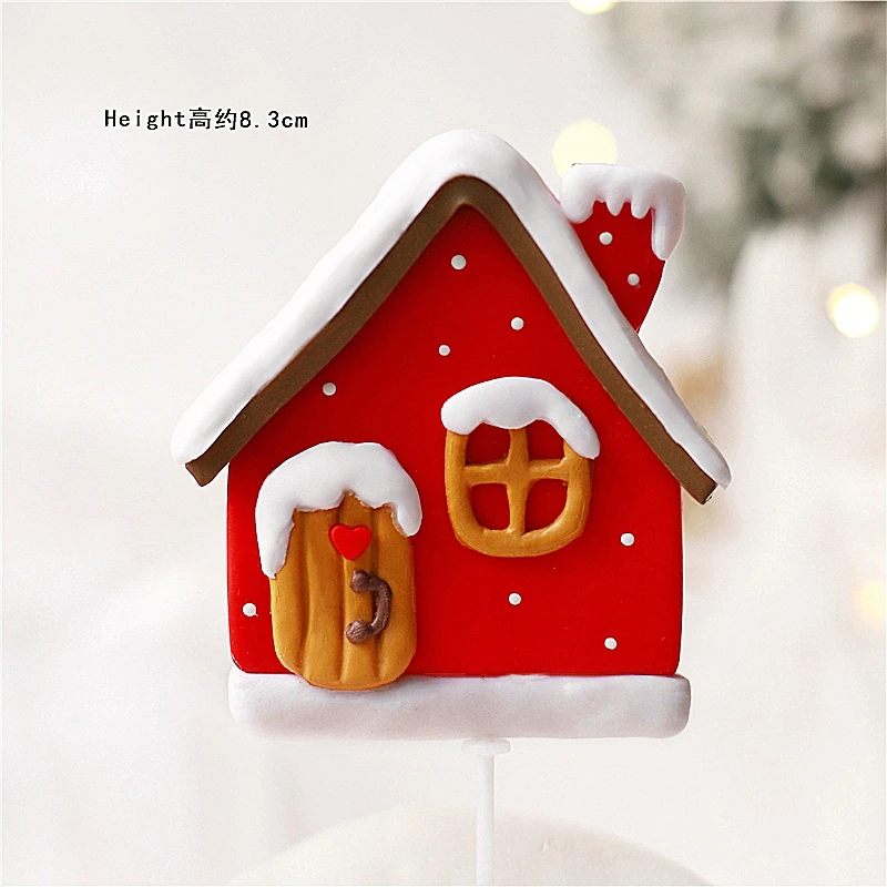 2pcs Merry Christmas Cake Topper Painted Santa Claus New Year Party Cupcake Birthday Party Gifts Dessert Toppers Baking Supplies image 6