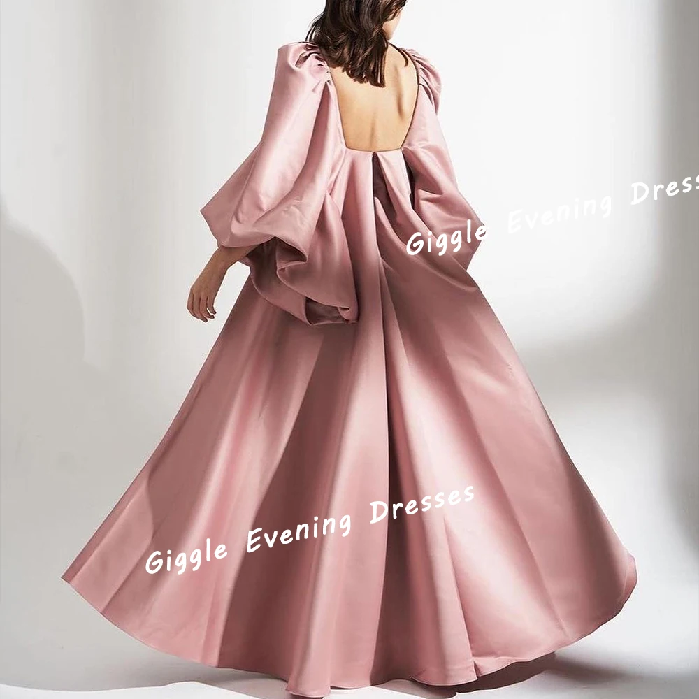 Gigfordden-Robe de Soirée en Satin pour Femme, Dos aux, Été, Indépendance, Arabie Saoudite, Plissée, Longueur au Sol, 2024