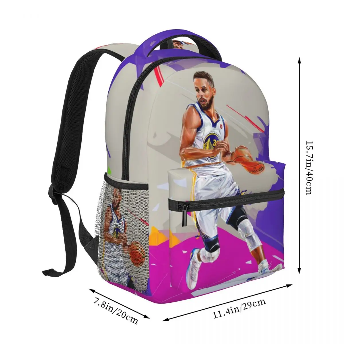 Stephen-Curry für Mädchen Jungen große Kapazität Studenten rucksack leichter wasserdichter Rucksack 17 Zoll