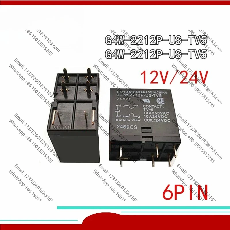 

2PCS/LOT New original relay G4W-2212P-US-TV5 12VDC G4W-2212P-US-TV5-24VDC G4W-2212P-US-TV5-12VDC G4W 2212P US TV5 24V 12V