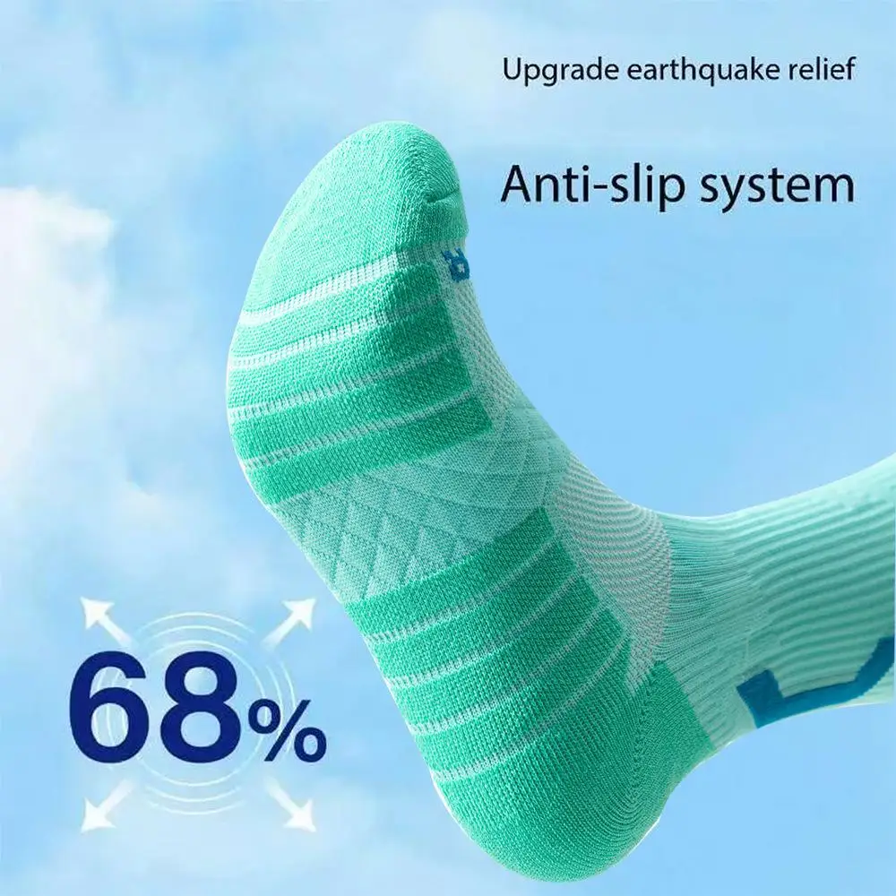 Elite Basketball Socks High Performance, Over The High-top Length for Men & Women, Moisture Wicking & Cushioned