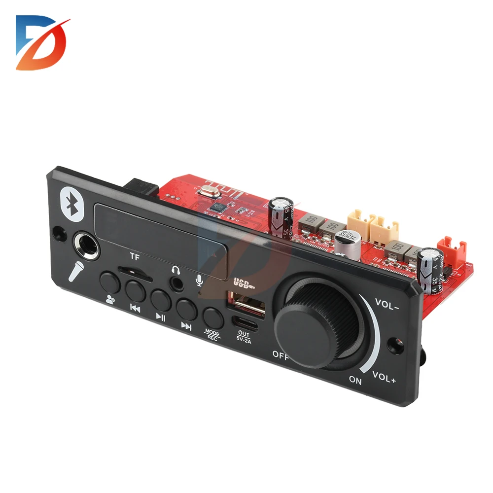 Picture 4: DC 12V Decoder Board Module with LCD Display and Remote Control Car Bluetooth MP3 Amplifier Decoder Board 2*80W FM Audio Decoder