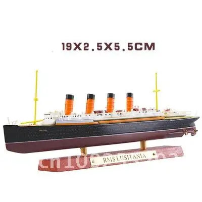 1:1250 Boat TITANIC LUSITANIA MAURETANIA NORMANDIE BRITANNIO FRANCE Ship Diecast Model Cruise Atlas Toys Collectiabl RMS