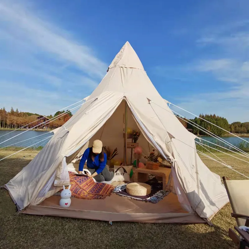 

Палатка уличная мужская пирамида холст водонепроницаемая палатка tipi пирамида палатка