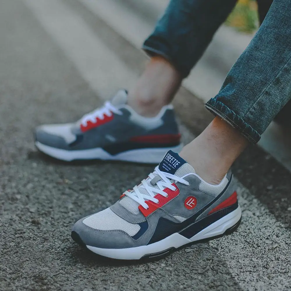 Youpin FREETIE 90 Retro รองเท้าผ้าใบกีฬารองเท้าวิ่งรองเท้าสวมใส่สบายตาข่าย Breathable Anti-Slip EVA และ Outsole ยาง