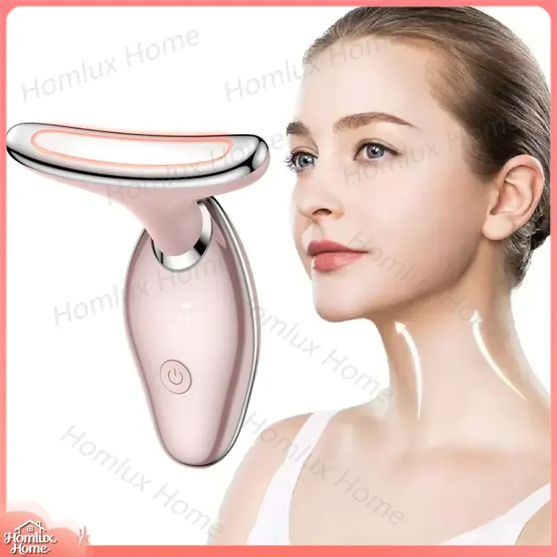 Portable Neck and Facial Beauty Device Microcurrent Technology 3 Modes Rechargeable Vibration Skin Tightening Face