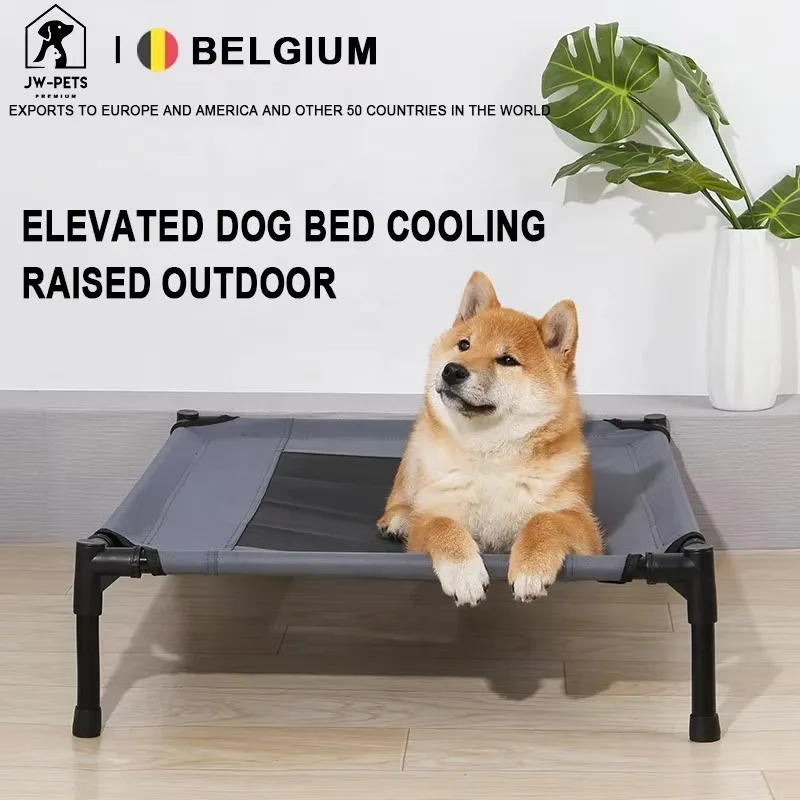Elevated Dog Bed Cot Raised  Bed Cooling Dog Bed Full Metal No-Slip Easy to Install for Indoor Outdoor Small Medium Dogs