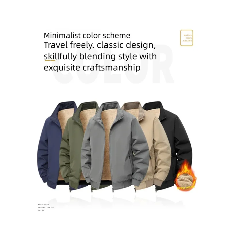 الشتاء الرجال جلد الخراف سترة مبطنة بالقطن معطف مبطّن بالقطن التلبيب سترة مبطنة بالقطن وسترة سميكة دافئة