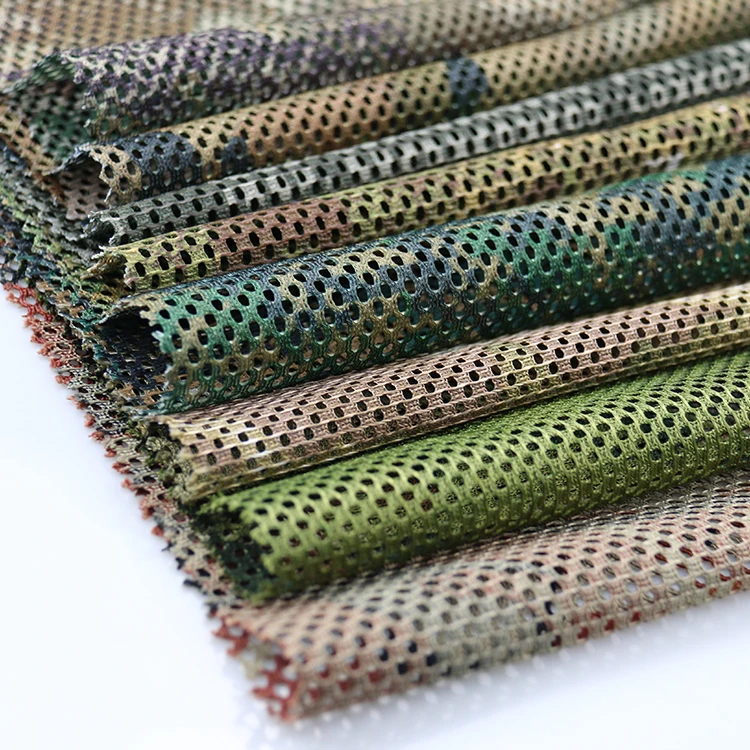 

Mesh fabric 230gsm plain color fabric tactical tricot fabric mesh for printed