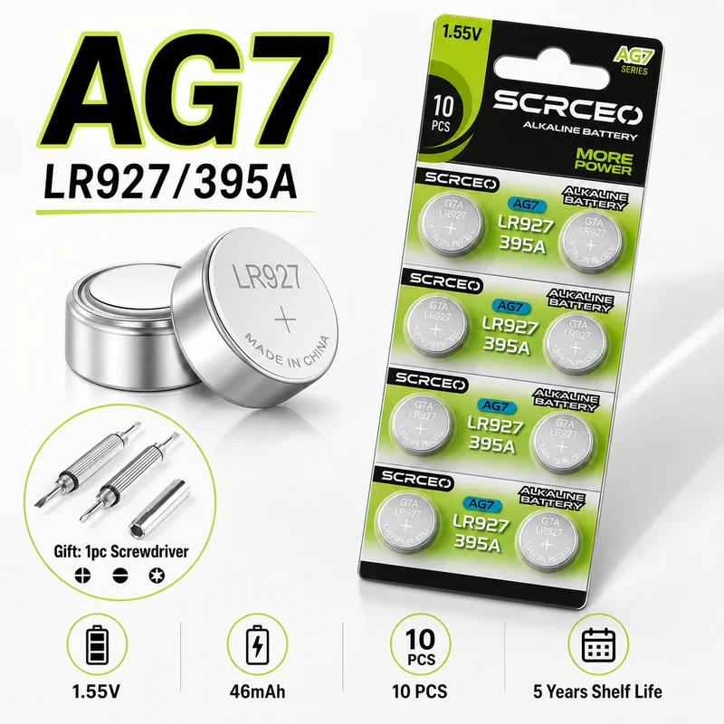 Button Cell Battery LR927 AG7 LR57 395A 195 1.5V 10-50PCS Lithium Manganese Dioxide For Calculators Watches Replacement Cells