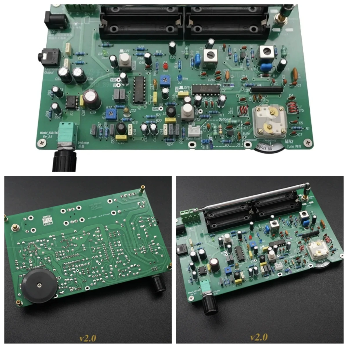 FM FM stereo radio experimental circuit board kit hifi electronic DIY integrated super discrete parts punching drill