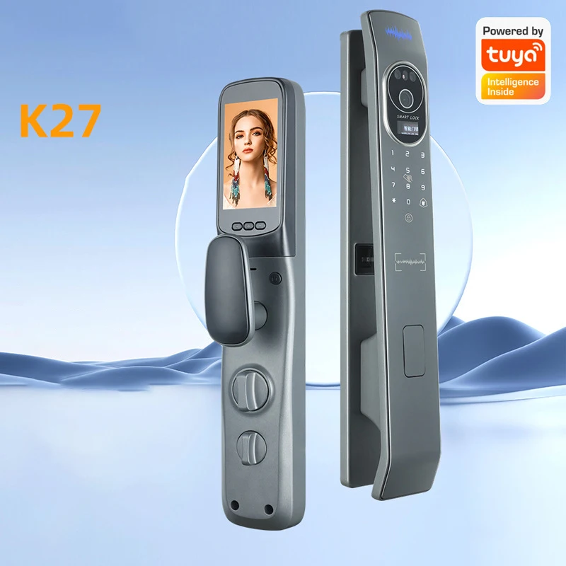 

3D Face Recognition Door Lock Finger Vein Electronic Smart Door Lock Tuya Fingerprint Home Anti-theft Auto Remote Control Lock