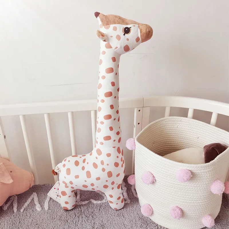 

85cm Big Size Cute Giraffe Plush Toys Simulation Animals Giraffe Stuffed Doll Kids Room Bed Decor Child Kids' Toy Gifts