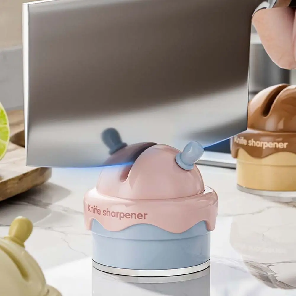 Plastic Ijs Messen Slijper Mini Professionele Zuignap Messen Slijper Snelle Waterdichte Slijpsteen Camping