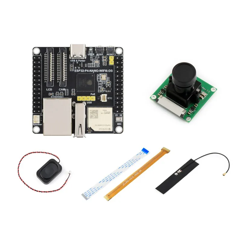 Waveshare ESP32-P4-NANO-WIFI6-DB Development Board, RISC-V Dual-Core 400MHz + Single-Core 40MHz, Dual-Band Wi-Fi 6 and BLE 5