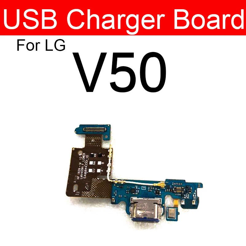 USB Charger Charging Port Dock Microphone Board Connector Flex Cable For LG V30 V35 V35 Plus V40 V50 V50s