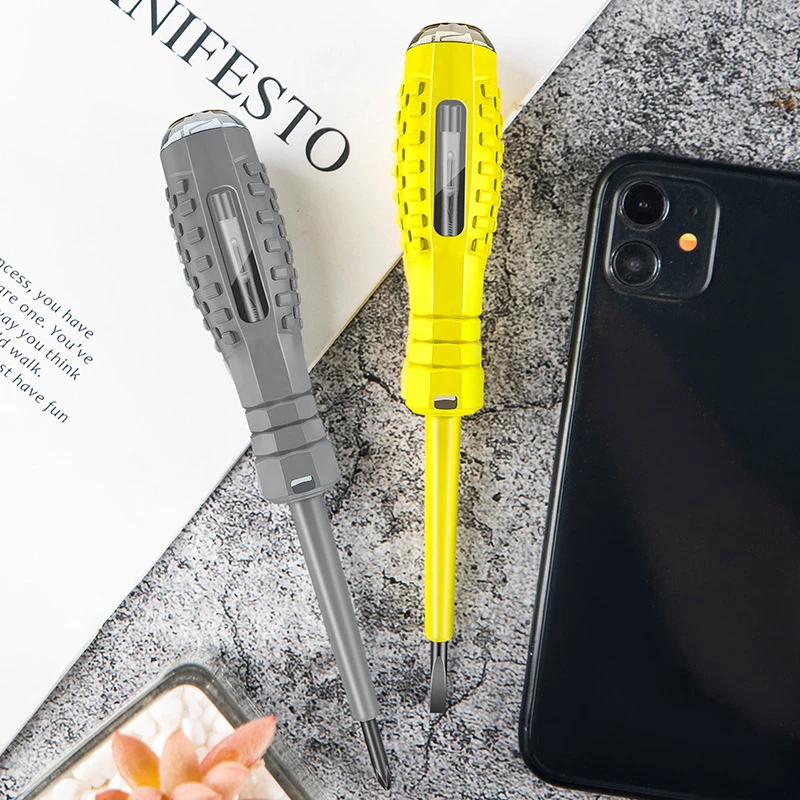 جهاز قياس الجهد الكهربائي الرقمي القلم عدم الاتصال التعريفي اختبار قلم رصاص الفولتميتر كاشف الطاقة مفك كهربائي المؤشر