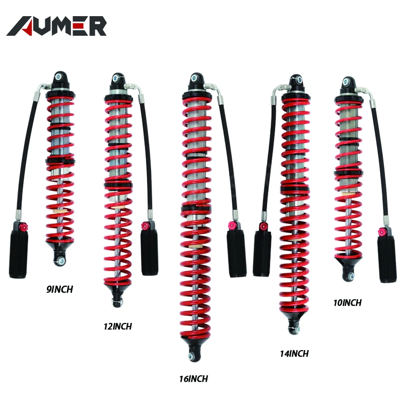 Off Road Coilovers, 8-20 Inch Double Coilover Shocks for Jeep Wrangler JK JL 2007-2023, 4x4 Shock Absorbers, Nitrogen Damper