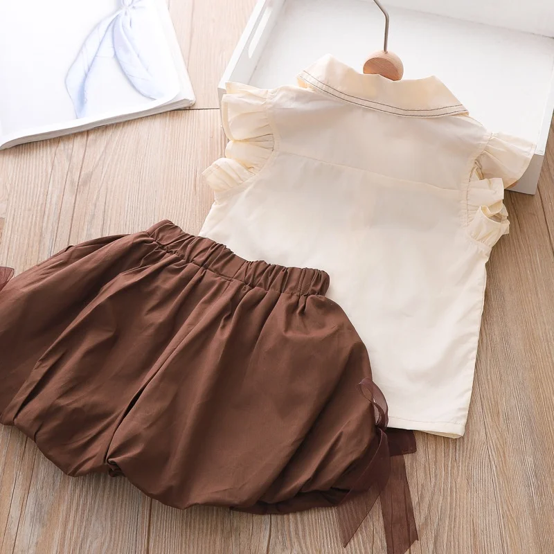 New Summer Baby Girls Clothes Suits Children Sleeveless Vest Shorts 2Pcs/Sets Toddler Clothing Infant Fashion Kids Tracksuits