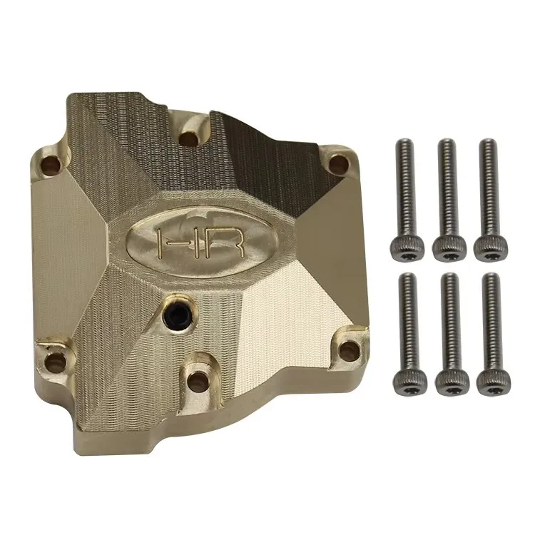 

Hot Racing heavy brass differential cover for front and rear of the Red Cat Gen 8