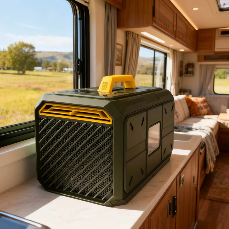 Cyberpunk Style Mobile Air Conditioner With Heating Function Low Noise 2025 New Design GMCC