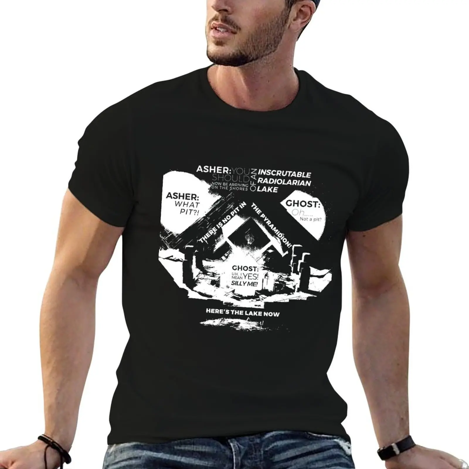 

Destiny 2 Pyramidion Asher Quote T-Shirt man t shirt cotton t shirt men 100% cotton luxury brand T-Shirt
