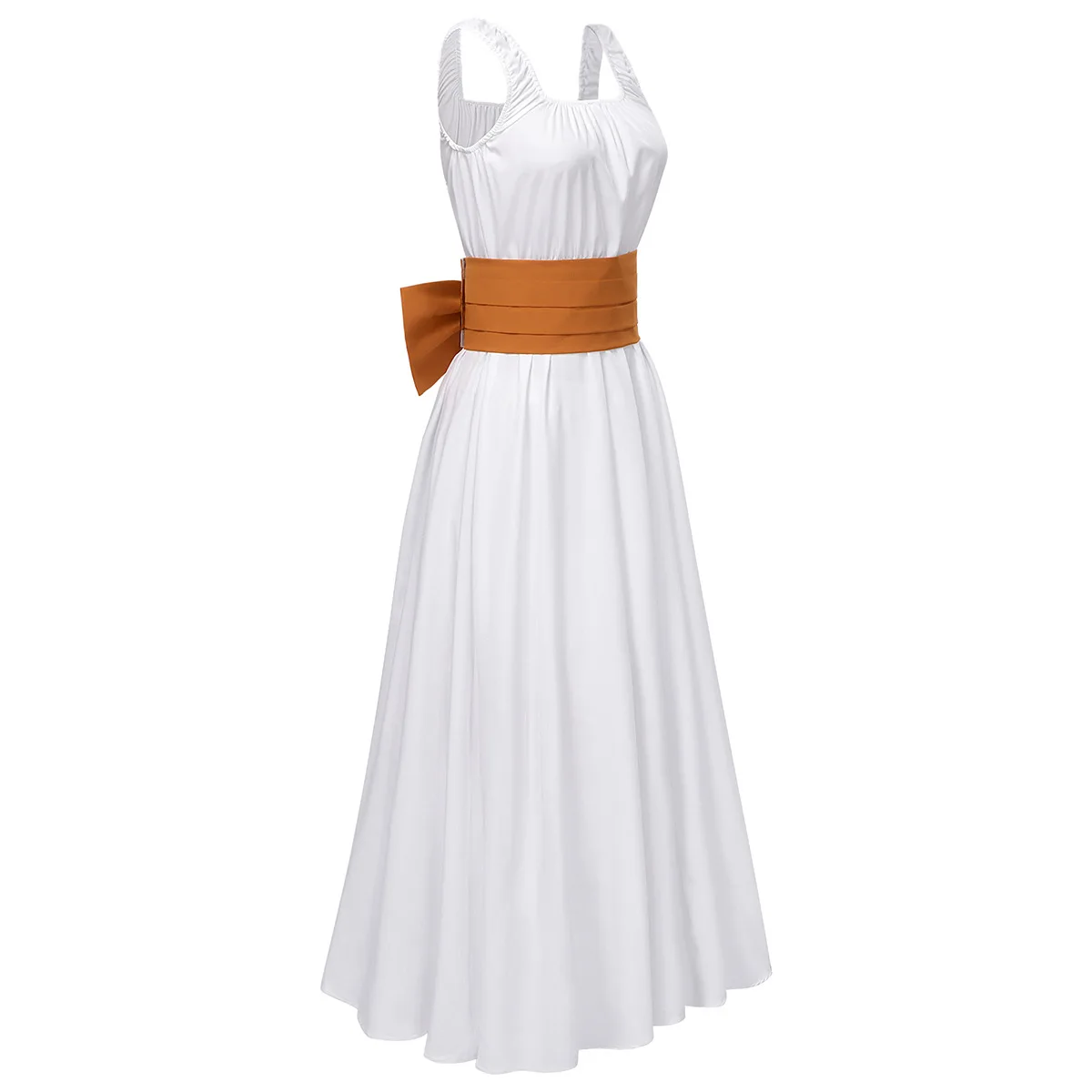 

White Dress Nose Prop Movie Ugly Stepsister Costume Women Disguise Elvira Cosplay Clothing Roleplay Fancy Dress Up Party Clothes