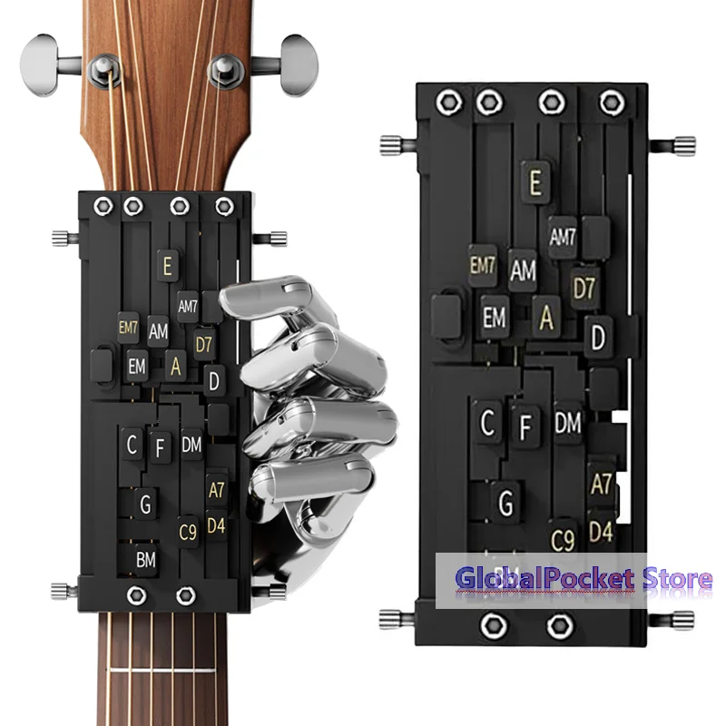 Herramienta de aprendizaje de acordes de guitarra, ayuda para el aprendizaje de acordes, entrenador de acordes, sistema de aprendizaje de acordes, accesorios para guitarra, entrenador de guitarra