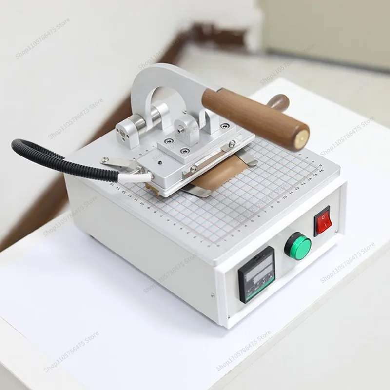 For Small Manual Leather Bronzing Machine Hot Stamping Machine Copper Character LOGO Trademark Marking Press Mark Press Handmade