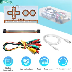 For Makey Makey Starter Kit  With Type C USB  Cable +Alligator Clip Jumper Wire For Arduino DIY Electronic Engineering  Kit