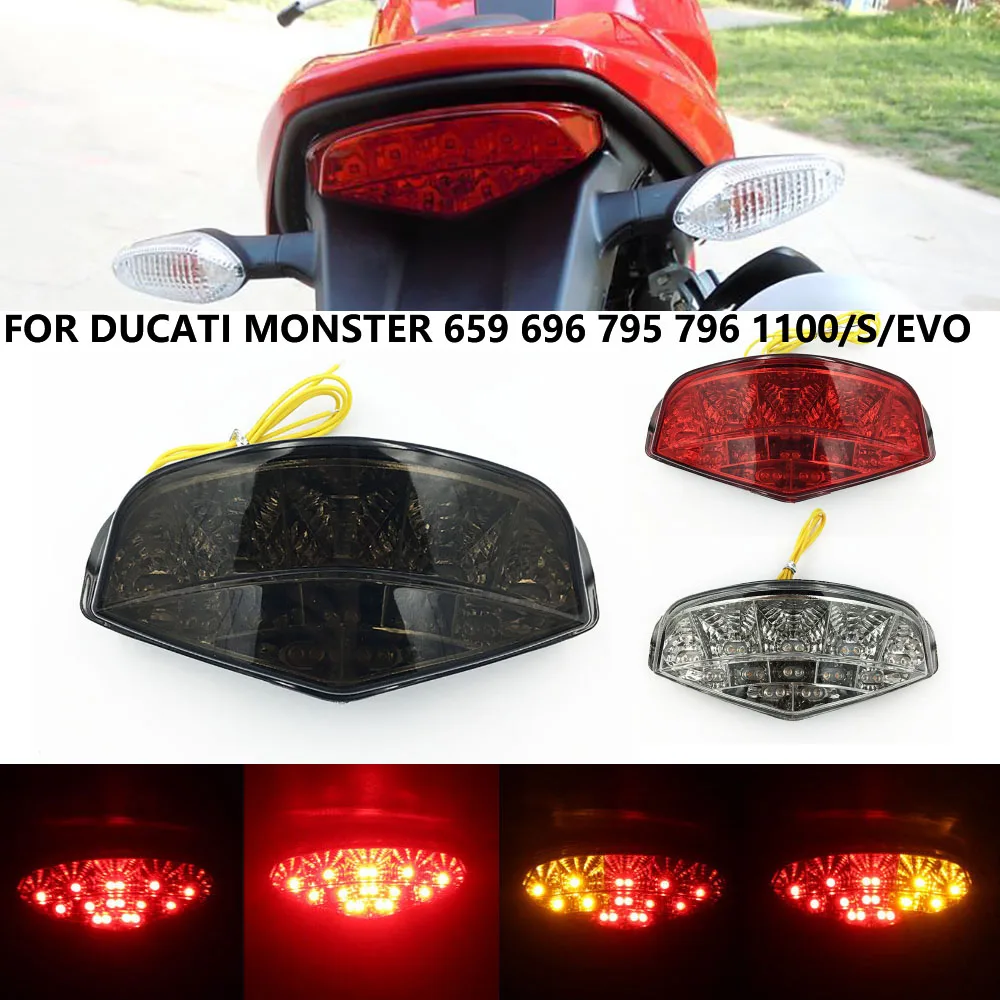 

Tail Light LED Turn Signal For DUCATI MONSTER 659 696 795 796 1100/S/EVO Motorcycle Accessories Integrated Blinker Assembly