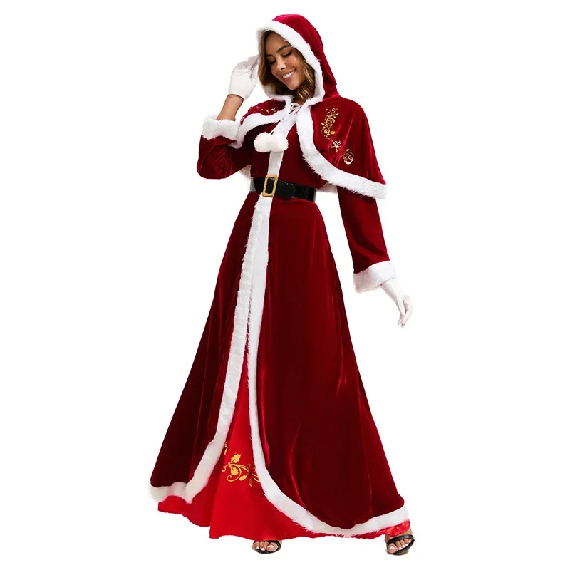 Christmas Santa Costume New Year Men Costumes Holiday Party Stage Performance Cosplay Adults Xmas Outfit - Image 4