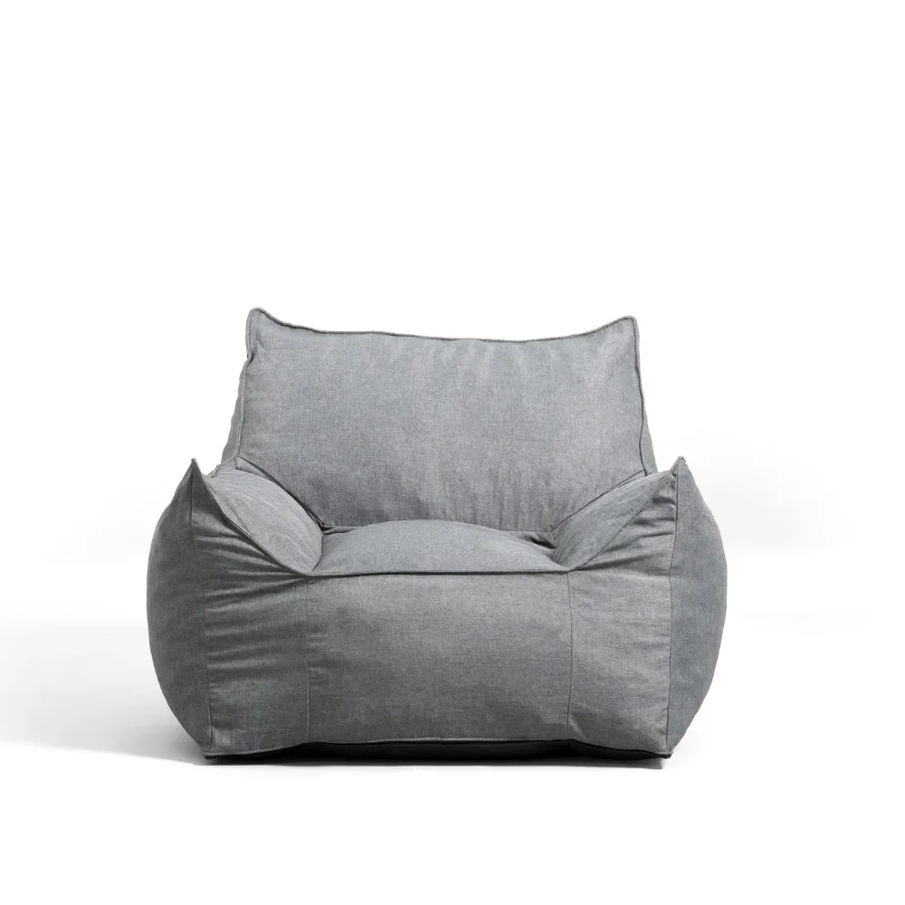 Lounger Bean Bag Chair, Union 4ft, Gray