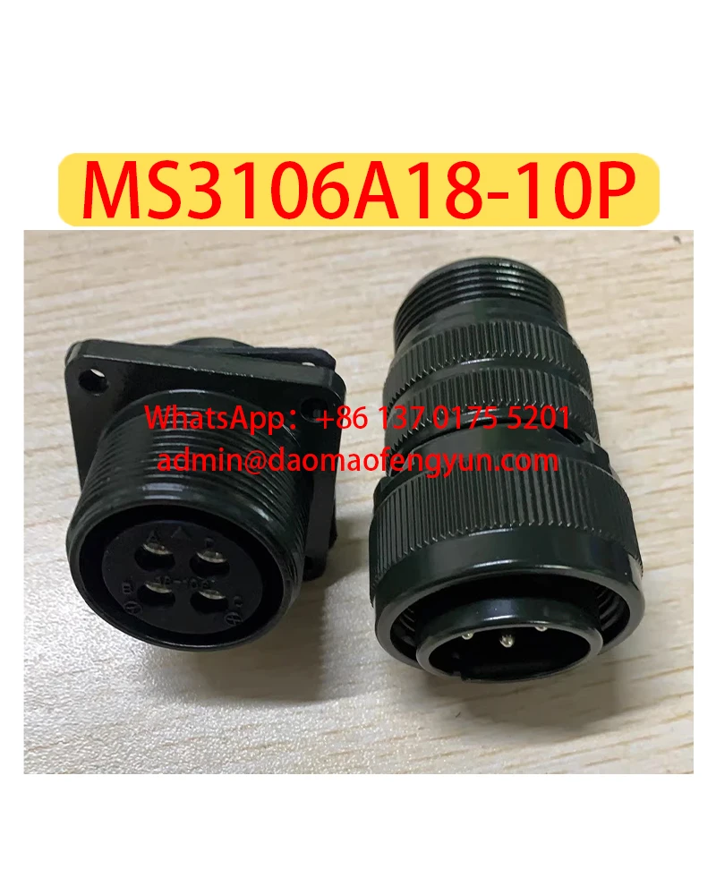 

MS3106A18-10P Brand New 4-Pin Plug and Socket Doosan Machine Tool Specification Water Pump Plug，Fast shipping，MS 3106A 18-10P