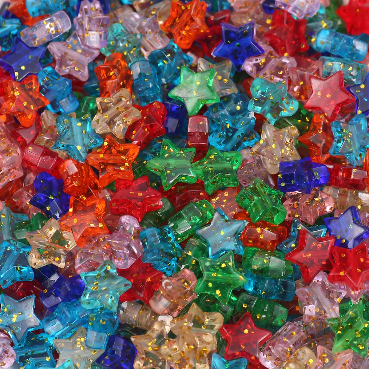 11 مللي متر خرز على شكل نجمة خماسية من الأكريليك باللون الوردي والبصل وألوان متعددة لصنع المجوهرات المصنوعة يدويًا-إكسسوارات خرز فضفاضة #1