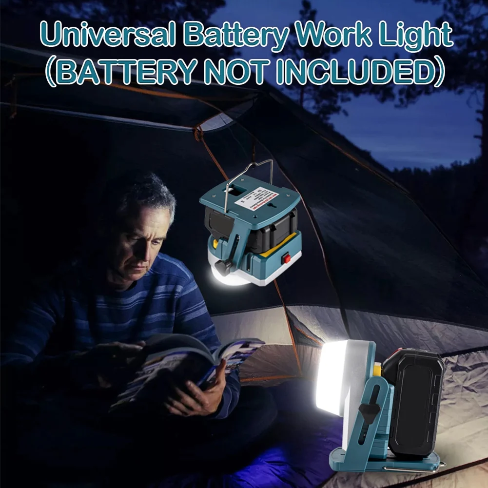 A67P-LED Light For 18V Li- Battery BL1820 BL1840 BL1850 BL1860 BL1860B LED Spotlight Camping Outdoor Light - view 2