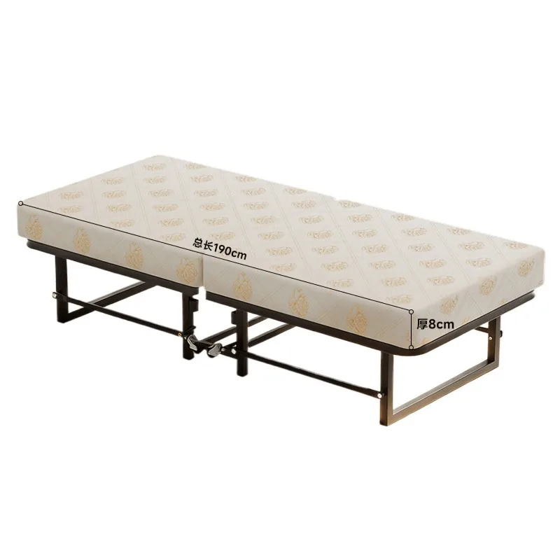 Folding bed, single office lunch break, home simple confinement sister thickened sponge bed