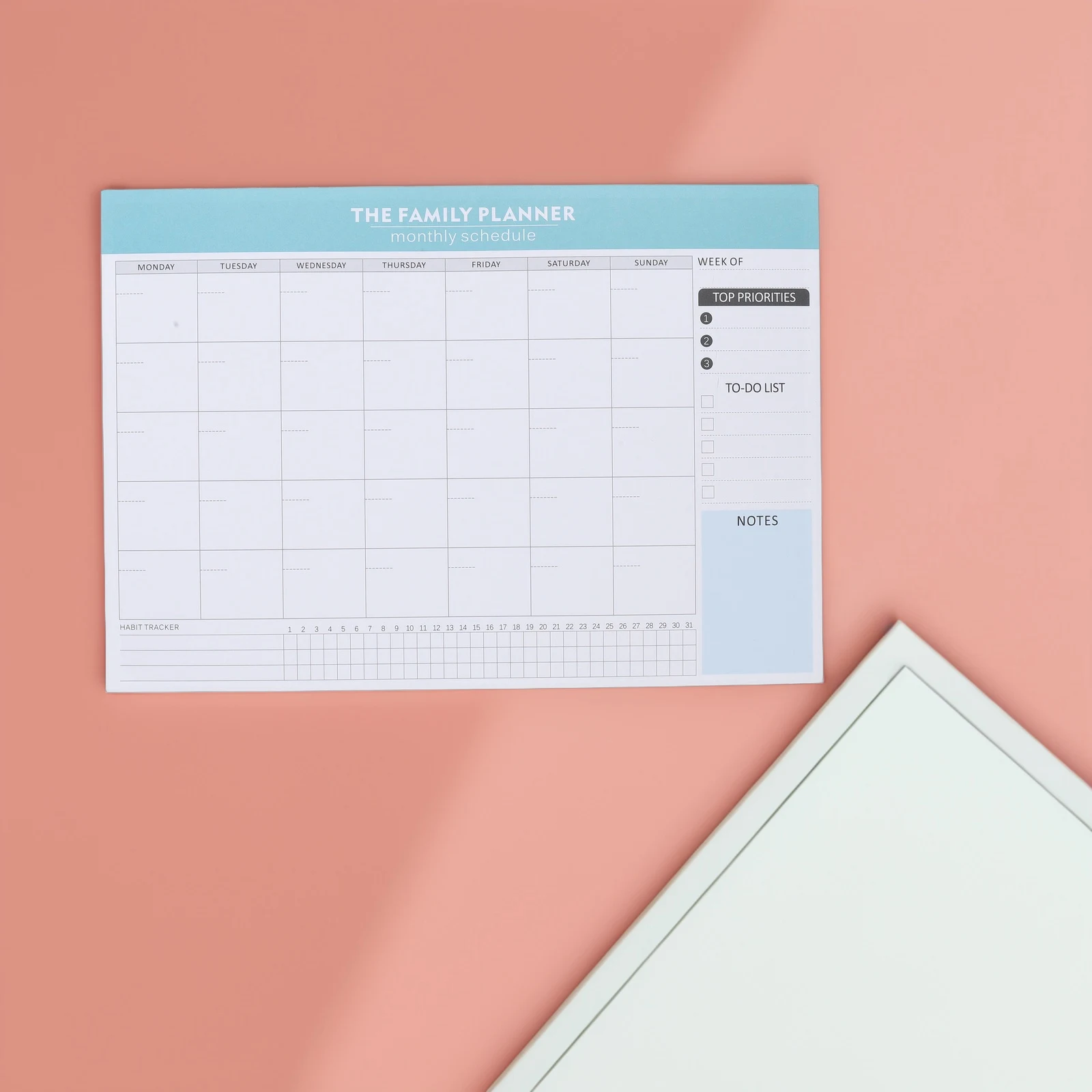 

Monthly Plan Notepad Daily Large Planner for Students Planning Notebook Task Memorandum