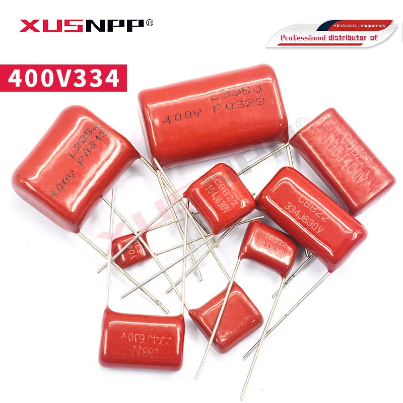 10PCS 400V334J 0.33UF Pitch 10mm 400V 330NF 334 CBB Polypropylene film capacitor