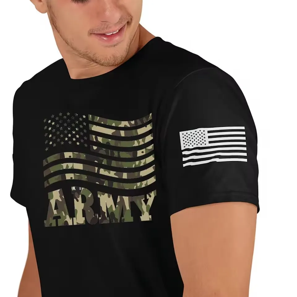 US Army Military T Shirt Men United States Army Fashion T-Shirt Trendy Casual Clothes Summer tshirt HipHop Street Tops Tee Shirt