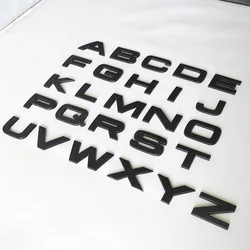 매트 블랙 32mm 높이 3d 대문자 숫자 레인지 로버 시보레 크라이슬러 포드 용 자동차 바디 배지 자동차 스티커