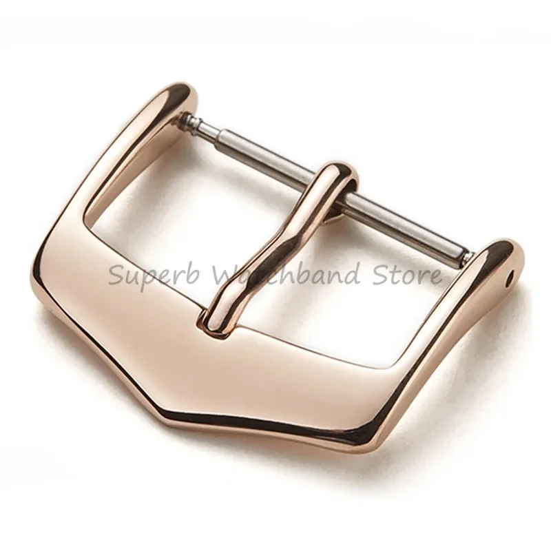 นาฬิกาสแตนเลสสตีล316 16/18/20/22มม. เข็มกลัดขัดเงากระดุมโลหะสีทองสีดำอุปกรณ์นาฬิกาอเนกประสงค์