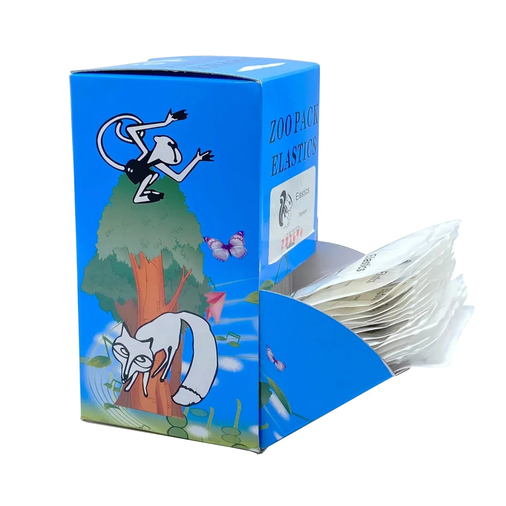 

5000Pcs/Box Dental Orthodontic Zoo Pack Elastics Rubber Bands High Quality O-Ring Latex Elastic Ligature Ties Braces