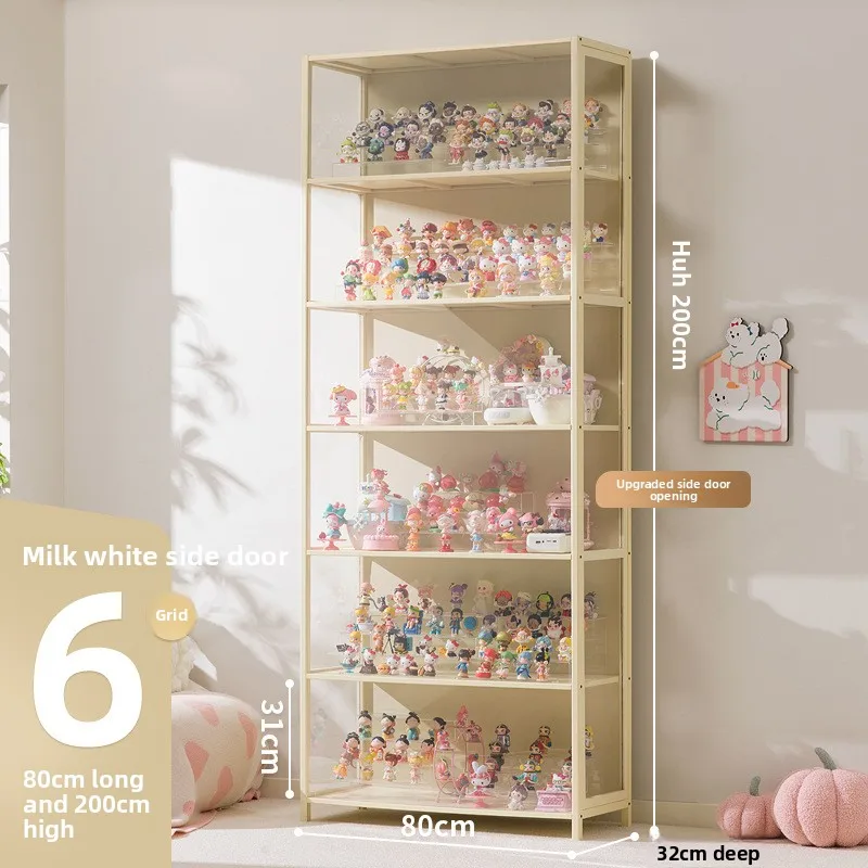 Figure Lego display cabinet model toy storage display cabinet transparent box glass door household building block cup rack - view 6