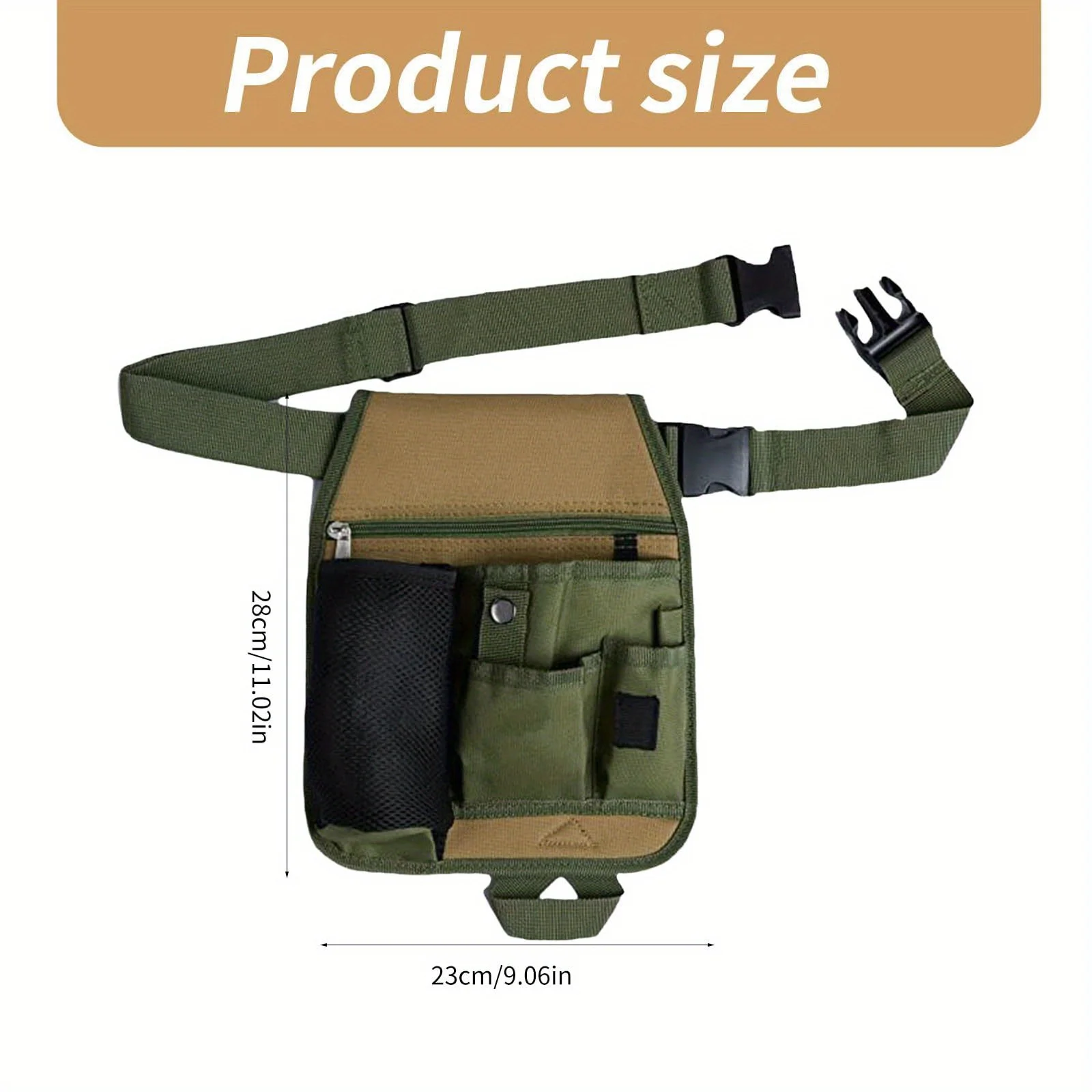 Sac de rangement d'outils, sac d'outils d'électricien multifonctionnel, pochette de taille, organisateur de ceinture, Kits d'outils de jardin, sacs de taille en tissu Oxford