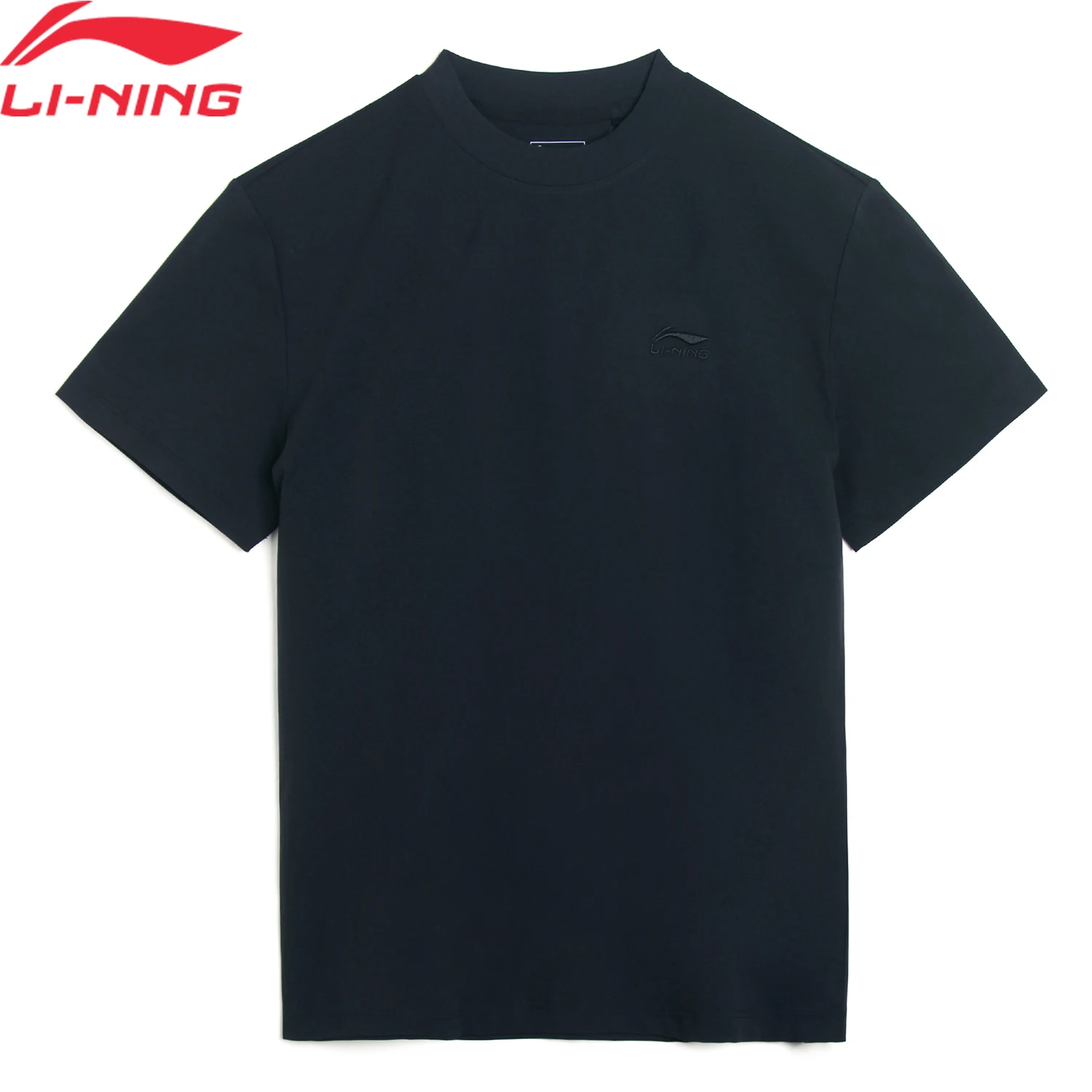 Li-Ning Men's Basketball T-shirt Loose Fit 100%Polyester Crew Neck LiNing Leisure Sports Tee Tops ATSV905