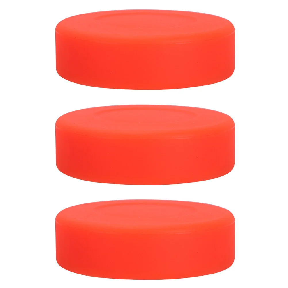 

3Pcs Hockey Training Puck Puck Street Hockey Balls for Training (Orange) Inline